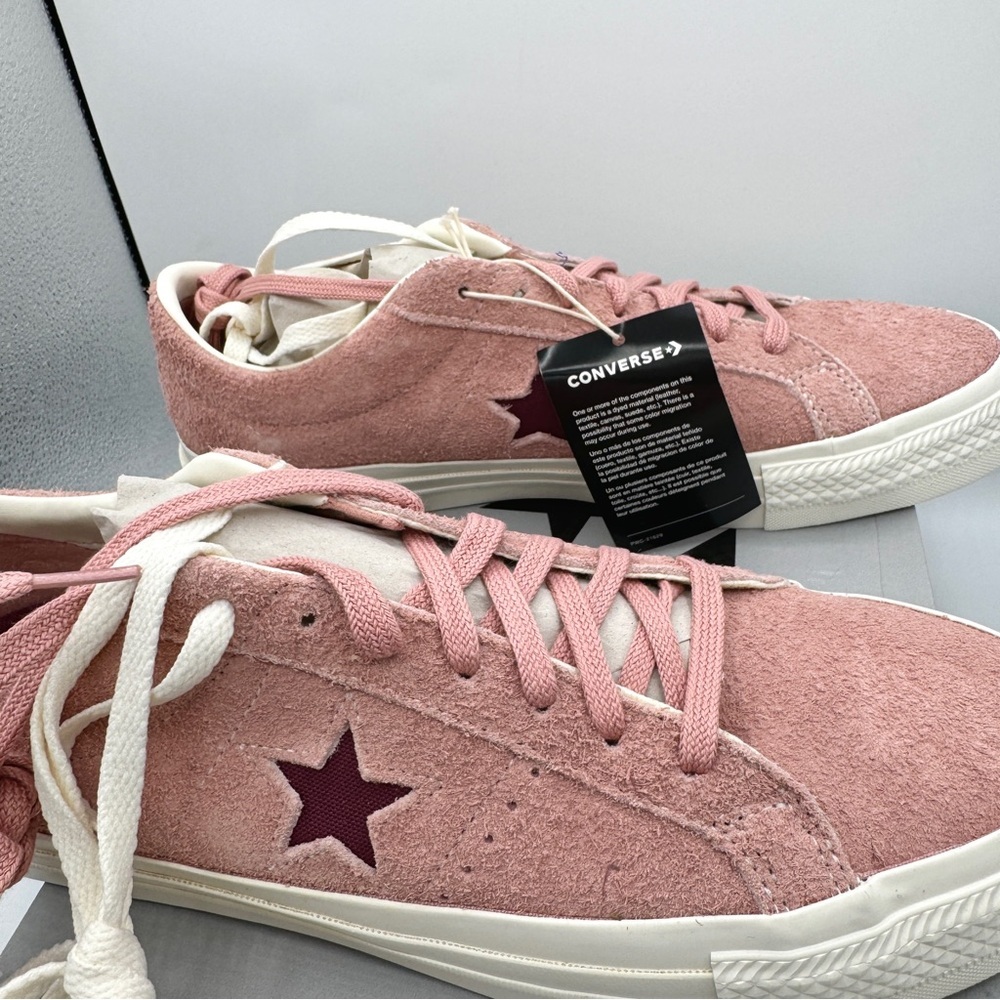 NWT Converse One Star Pro OX Shoes Cherry Vision Canyon Dusk Pink Suede Leather - Picture 10 of 16